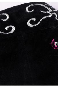 Vest Công Tước Đen Nhung Thêu Họa Tiết