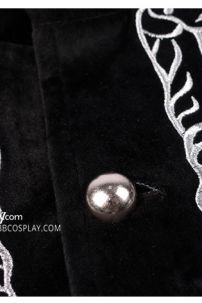 Vest Công Tước Đen Nhung Thêu Họa Tiết