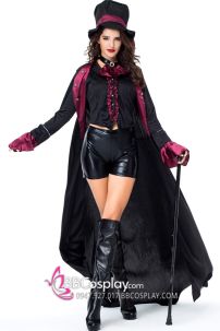 Trang Phục Nữ Bá Tước Ma Cà Rồng Đỏ Đen