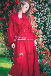 Trang Phục Cô Bé Quàng Khăn Đỏ Hiện Đại