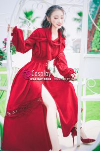 Trang Phục Cô Bé Quàng Khăn Đỏ Hiện Đại