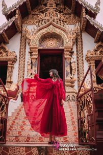 Đầm Nữ Maxi Lụa Tầng Có Khoác Phong Cách Thảo Nguyên