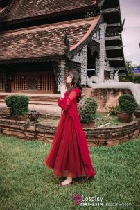 Đầm Nữ Maxi Lụa Tầng Có Khoác Phong Cách Thảo Nguyên