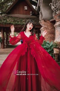 Đầm Nữ Maxi Lụa Tầng Có Khoác Phong Cách Thảo Nguyên