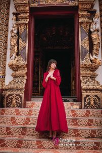 Đầm Nữ Maxi Lụa Tầng Có Khoác Phong Cách Thảo Nguyên