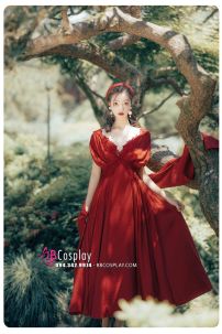 Đầm Maxi Thảo Nguyên Vintage Truyền Thống Hà Lan