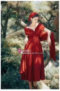 Đầm Maxi Thảo Nguyên Vintage Truyền Thống Hà Lan