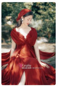 Đầm Maxi Thảo Nguyên Vintage Truyền Thống Hà Lan