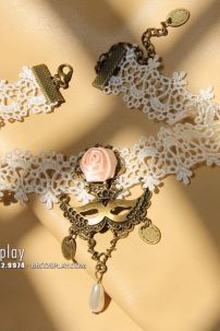 Vòng Cổ Lolita Ren Trắng