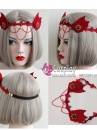 Phụ Kiện Cài Tóc Ren Đỏ- Cánh Dơi