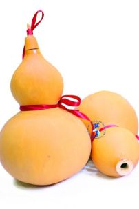 Bầu Rượu Hồ Lô Vàng 12x25cm