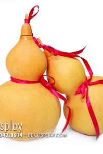 Bầu Rượu Hồ Lô Vàng 12x25cm