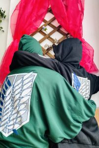 Áo Khoác Jacket Attack On Titan Đen