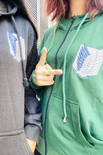 Áo Khoác Jacket Attack On Titan Đen