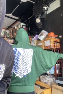 Áo Khoác Jacket Attack On Titan Đen