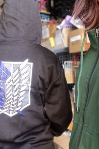 Áo Khoác Jacket Attack On Titan Đen