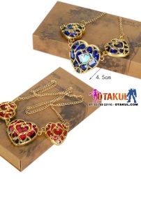 Dây Chuyền Mặt Trái Tim Thủy Thủ Mặt Trăng (Đỏ)