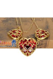 Dây Chuyền Mặt Trái Tim Thủy Thủ Mặt Trăng (Đỏ)