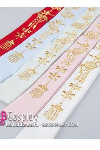 Dây Cột Tóc Cổ Trang Hoa Mai - Màu Đỏ