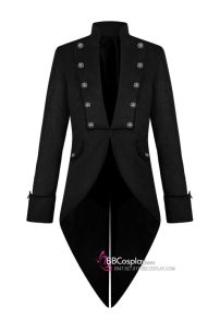 Vest Đuôi Tôm Quản Gia Medieval Vintage Đen Nhung