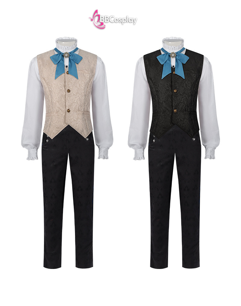 Áo Ghi Lê Quý Tộc Victorian - Màu Xanh