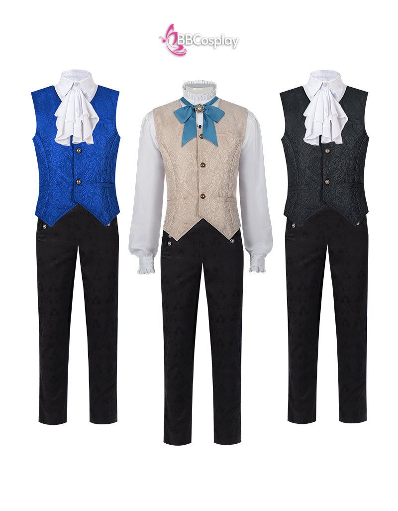 Áo Ghi Lê Quý Tộc Victorian - Màu Xanh