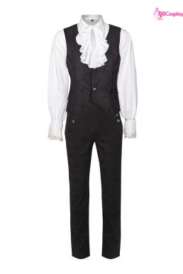 Áo Ghi Lê Quý Tộc Victorian - Màu Đen