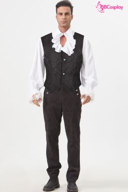 Áo Ghi Lê Quý Tộc Victorian - Màu Đen