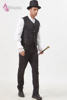 Áo Ghi Lê Quý Tộc Victorian - Màu Đen