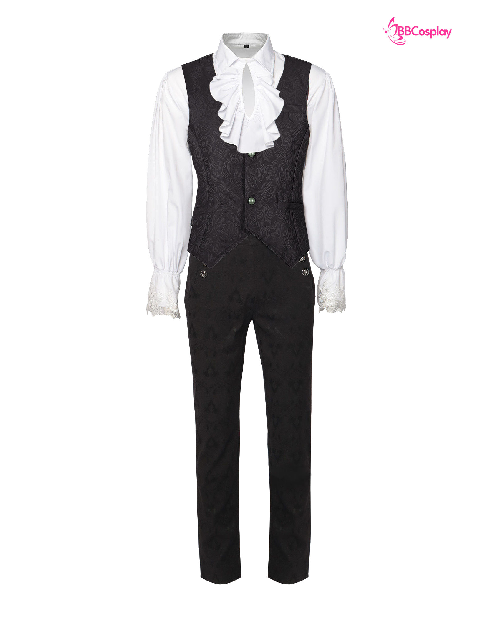 Áo Ghi Lê Quý Tộc Victorian - Màu Đen