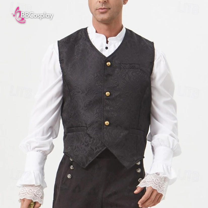 Áo Ghi Lê Quý Tộc Victorian - Màu Đen
