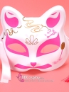 Mặt Nạ Kitsune Tone Hồng Hoa Sen