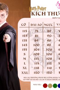 Áo Khoác Harry Potter Trường Hogwarts - Nhà Helga Hufflepuff