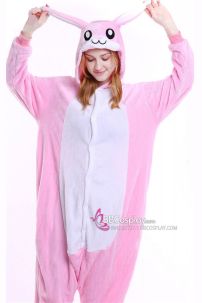 Đồ Thỏ Trắng Hồng Thú Liền Thân