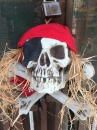 Đầu Lâu Trang Trí Halloween Kiểu Cướp Biển