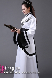 Cổ Trang TQ Nhà Tần Áo Trắng Váy Trắng