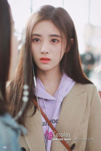 Tóc Giả Chẻ Ngôi Giữa Nâu Hạc Dẻ 70Cm