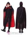 Choàng Halloween Dracula Có Nón Hai Mặt Đỏ Đen