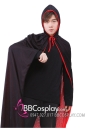 Choàng Halloween Dracula Có Nón Hai Mặt Đỏ Đen