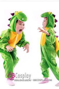 Trang Phục Thú Trẻ Em Khủng Long Xanh