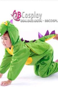 Trang Phục Thú Trẻ Em Khủng Long Xanh