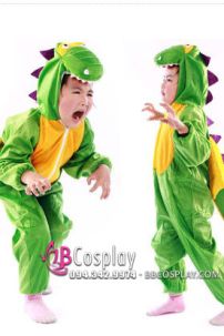 Trang Phục Thú Trẻ Em Khủng Long Xanh