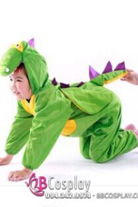 Trang Phục Thú Trẻ Em Khủng Long Xanh
