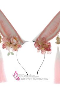 Cài Tóc Tai Thỏ Màu Hồng - Thỏ Ngọc Chị Hằng
