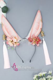 Cài Tóc Tai Thỏ Màu Hồng - Thỏ Ngọc Chị Hằng