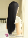 Tóc Giả Hàn Quốc Đen Dài Suôn Mượt Mái Ngố 75Cm
