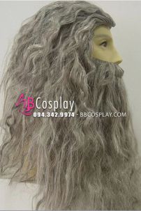 Trang Phục Pháp Sư Đen Chữ Thập Trắng Có Choàng