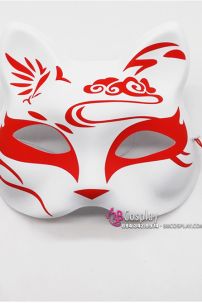 Mặt Nạ Hồ Ly - Mặt Nạ Nửa Mặt - Màu Đỏ