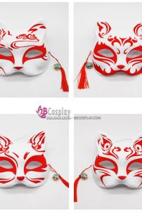 Mặt Nạ Hồ Ly - Mặt Nạ Nửa Mặt - Màu Đỏ