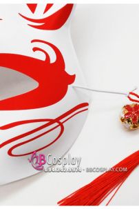 Mặt Nạ Hồ Ly - Mặt Nạ Nửa Mặt - Màu Đỏ